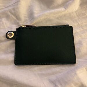 Michael Kors Dark Green Coin Purse Gold Hardware No Strap